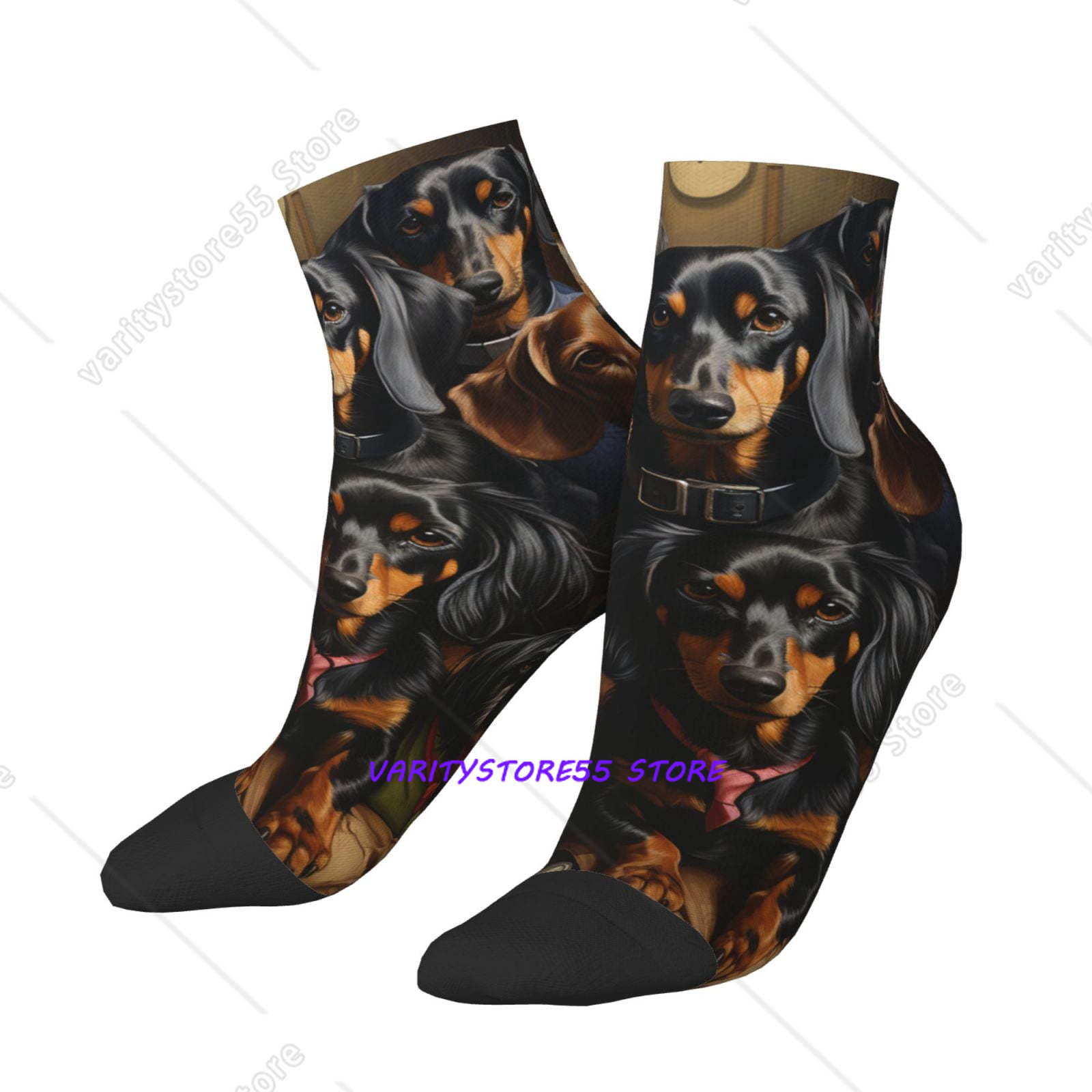 Ankle Sock Low Cut - Kaos Kaki Pendek Unisex Motif Anjing