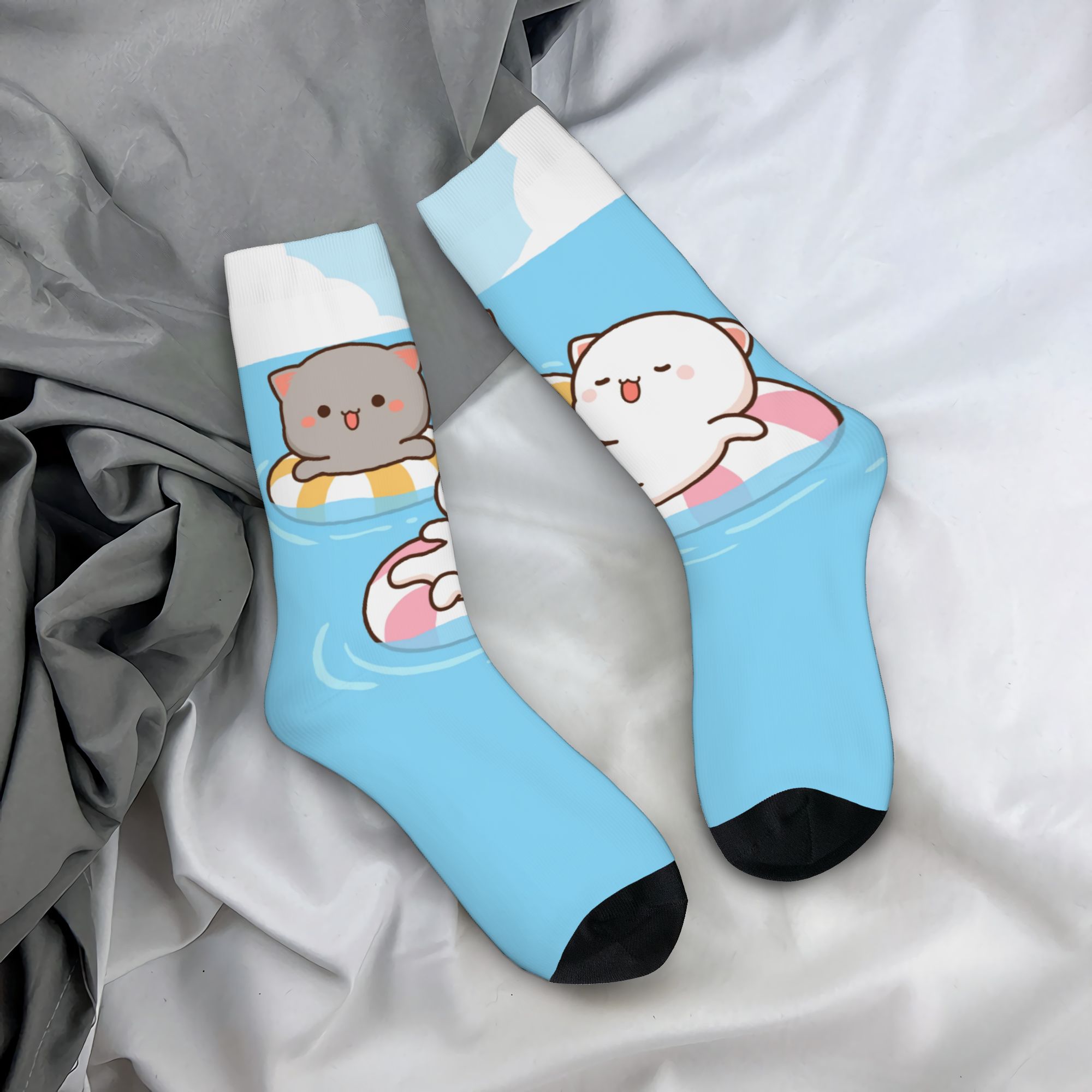 Dress Sock Men - Kaos Kaki Unisex Motif 3D Kucing