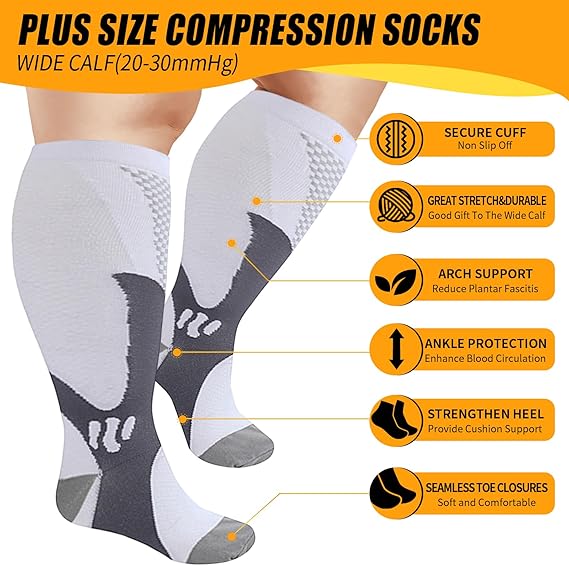 Kaus kaki kompresi betis lebar - Compression Sock Medical ulasan dan harga