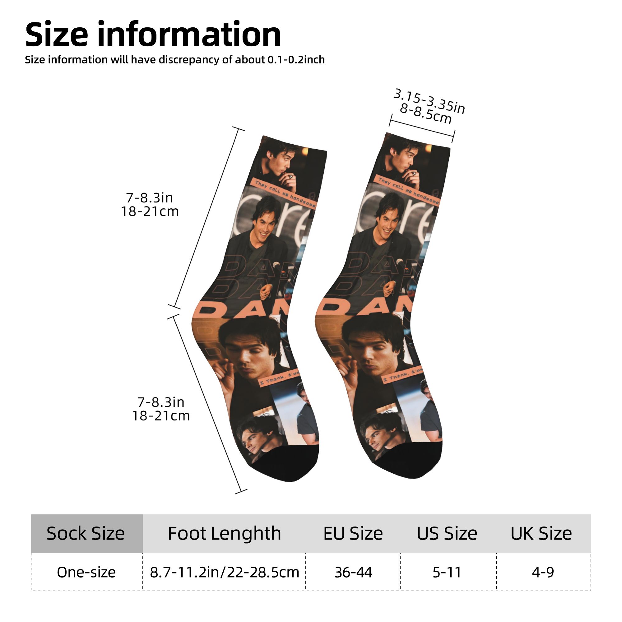Kaos Kaki Custom The Vampire D - Dress Sock Men ulasan dan harga