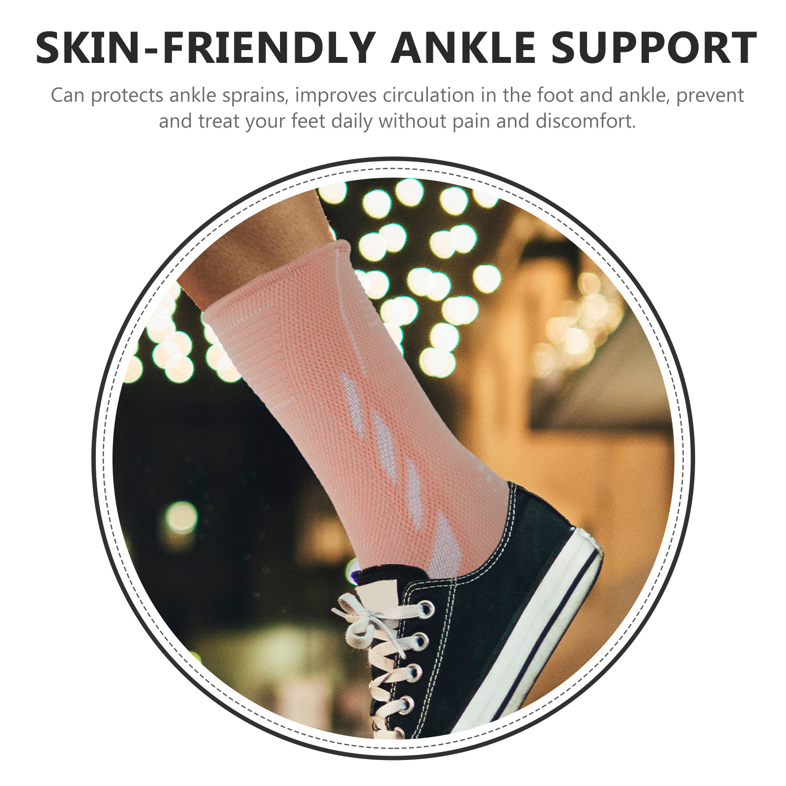1 Pasang Kaus Kaki Kompresi, P - Ankle Brace Sock ulasan dan harga