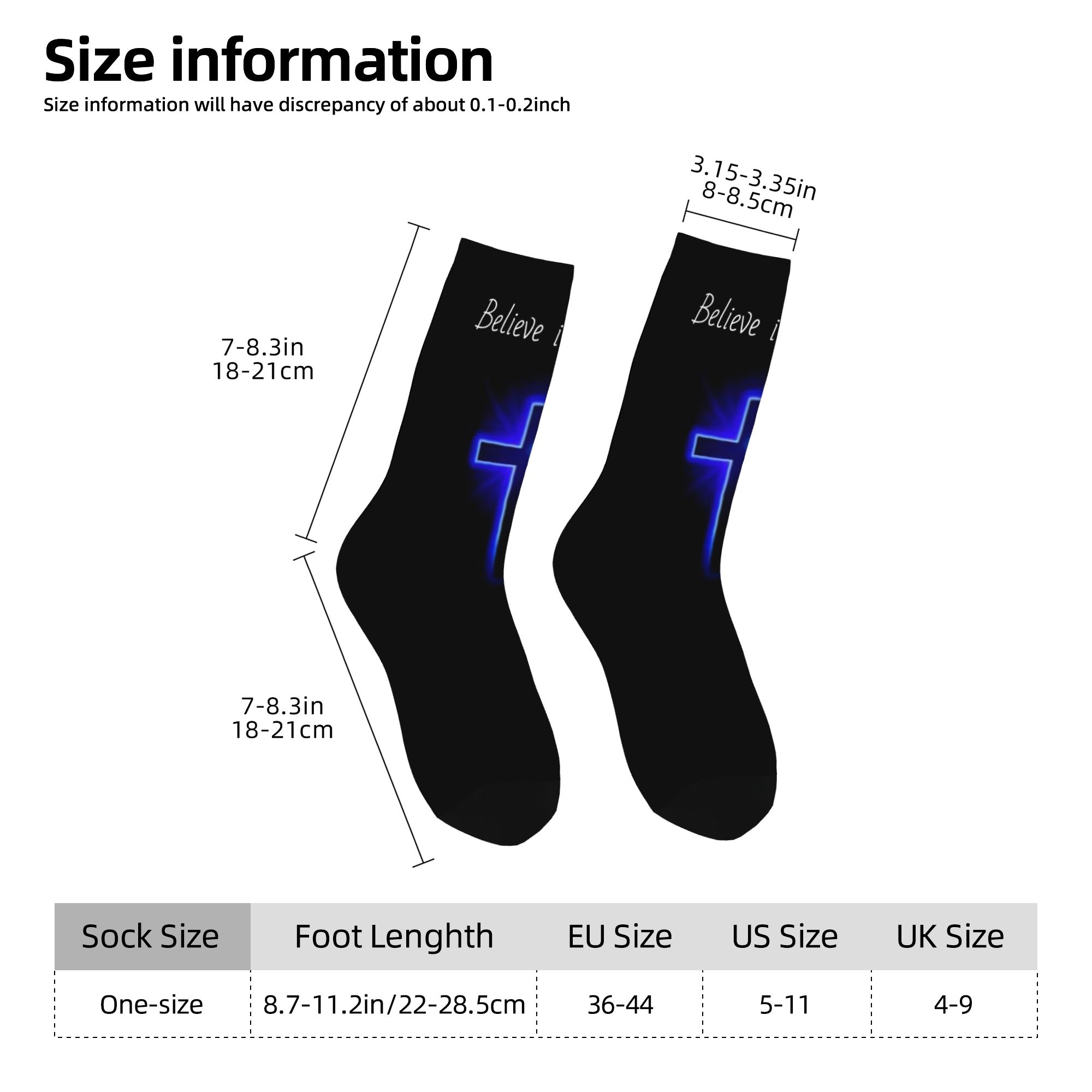 Kaos Kaki Custom Believe Jesus - Dress Sock Men ulasan dan harga