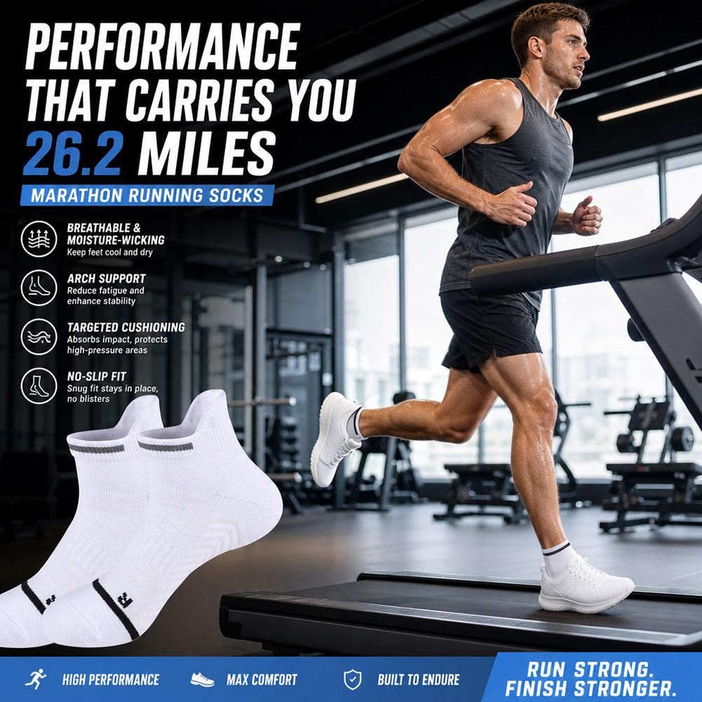 Kaos Kaki Lari Maraton Profesi - Athletic Sock Cushion ulasan dan harga